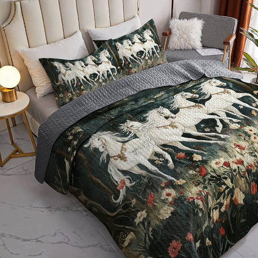 Lorva All Season Quilt 3-Piece Set Wildflower Horse