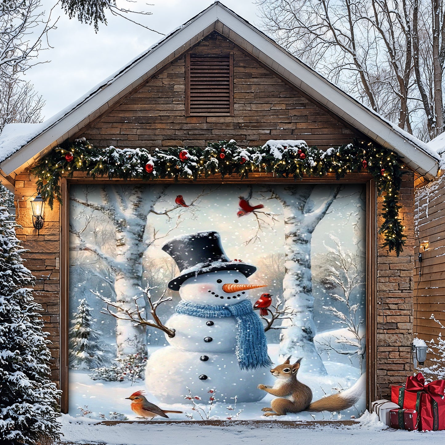 Lorva Christmas Garage Door Banner Decoration Merry Christmas My Friends!