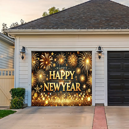 Lorva Garage Door Banner New Year Luxe Celebration