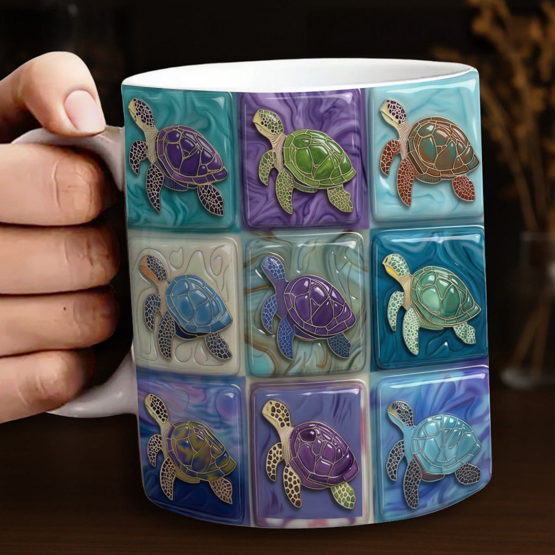 Lorva Mug Colorful Sea Turtle