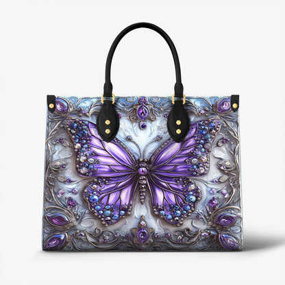 Lorva Leather Bag Beautiful Butterfly