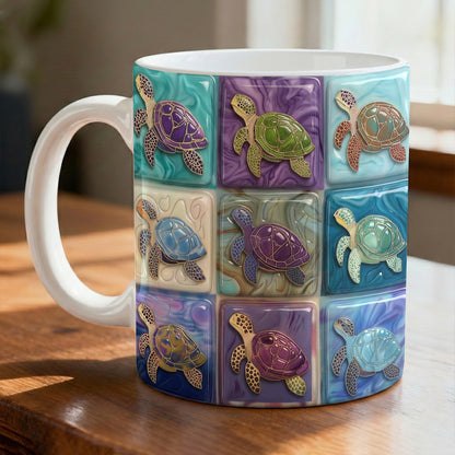 Lorva Mug Colorful Sea Turtle