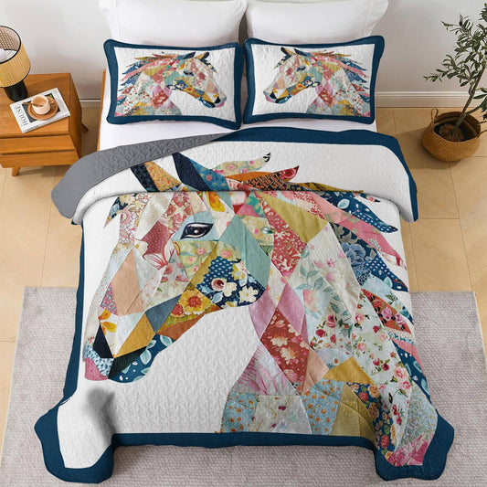 Lorva Horse All Season Quilt 3-Piece Set A Gentle Soul