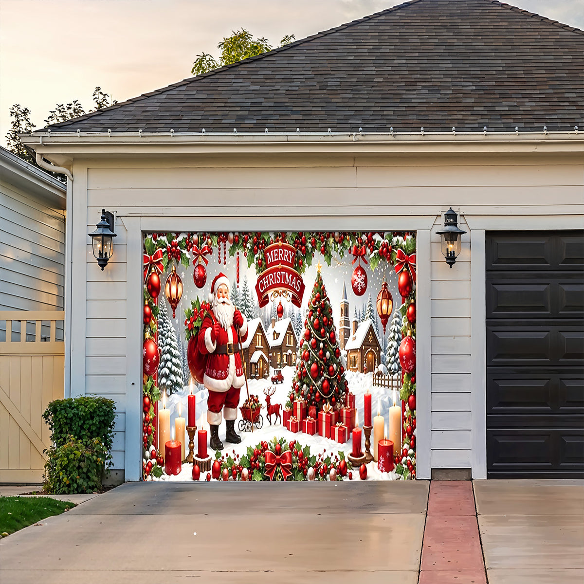 Lorva Christmas Garage Door Banner Decoration Gorgeous