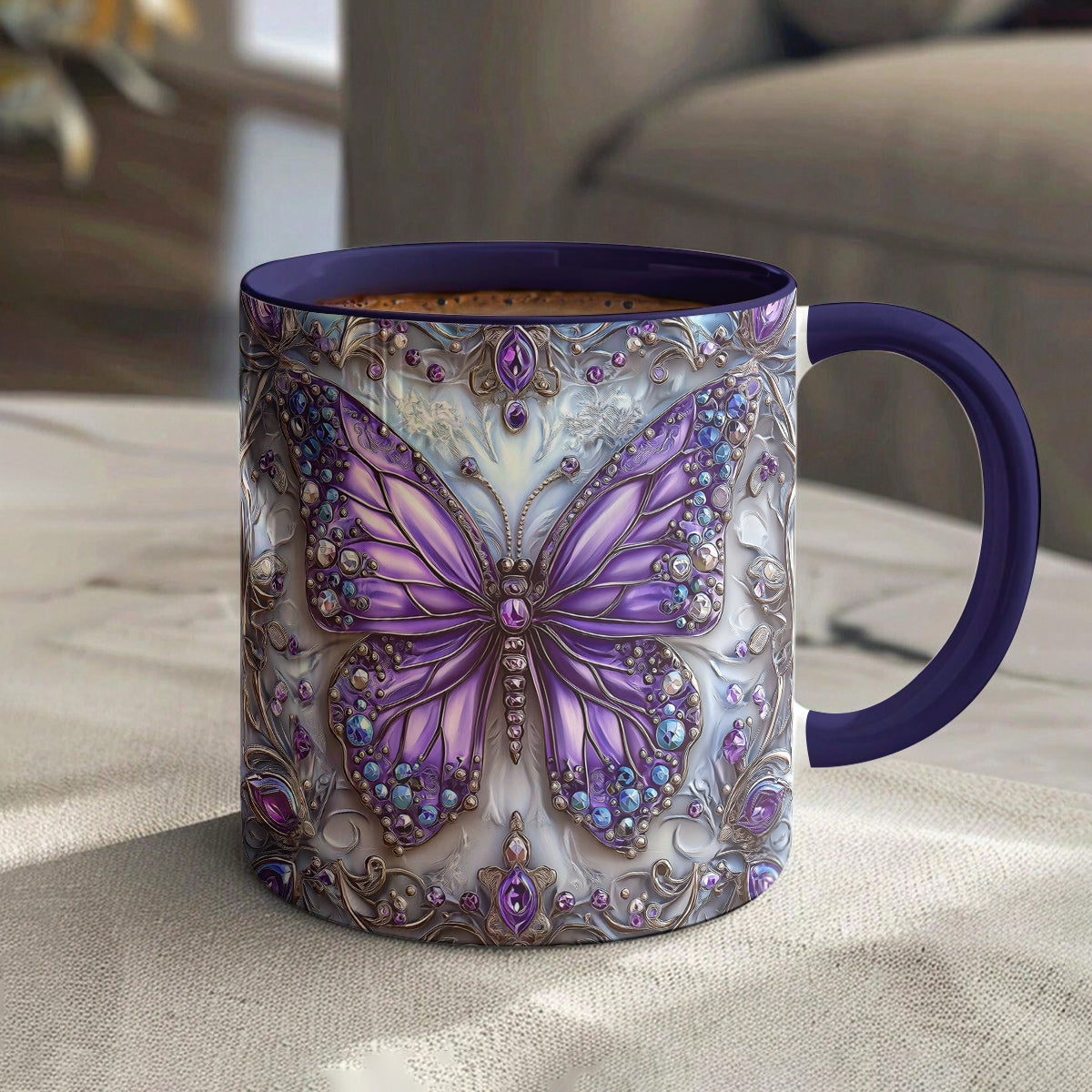 Lorva Acent Mug Beautiful Butterfly