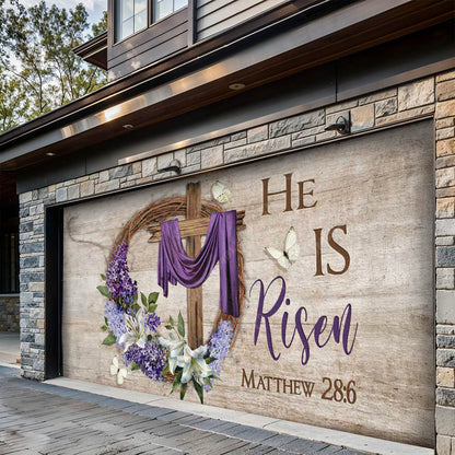 Lorva Garage Door Banner Decoration He Is Risen