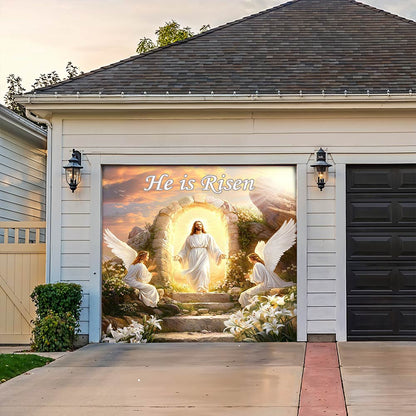 Lorva Garage Door Banner Decoration He Is Risen