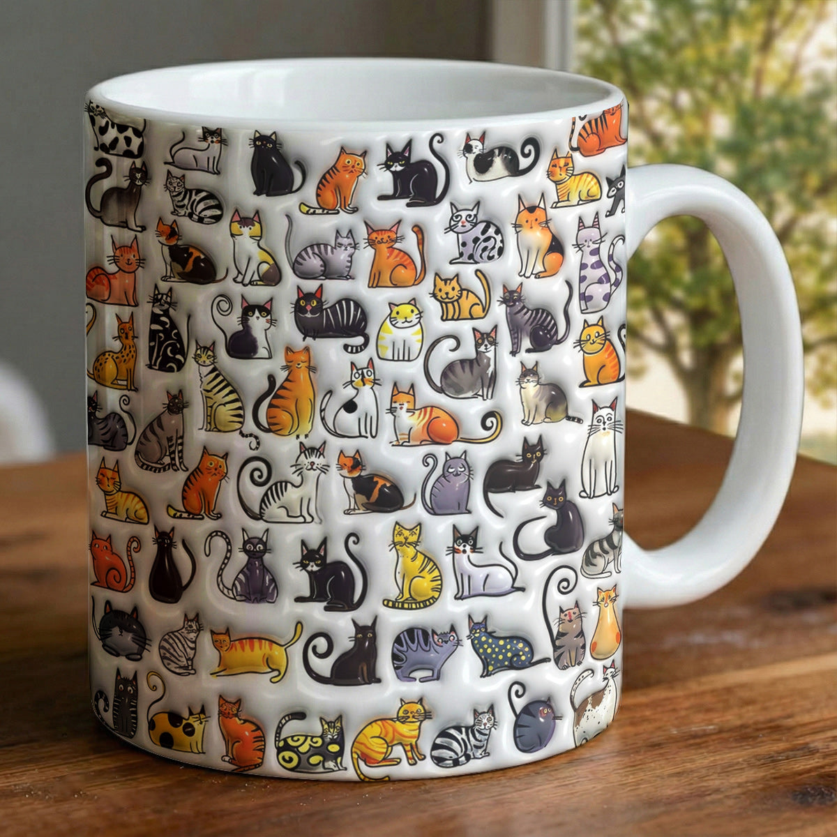 Lorva Mug Joyful Cat Family