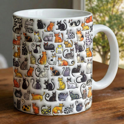 Lorva Mug Joyful Cat Family