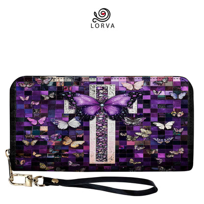 Lorva Butterfly Leather Wallet Mystic Blessings