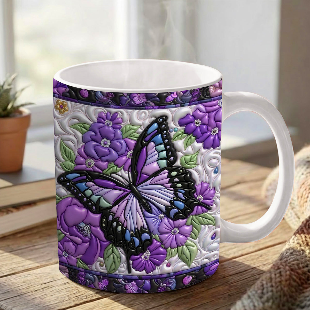 Lorva Flat Print Mug Enchanted Butterfly