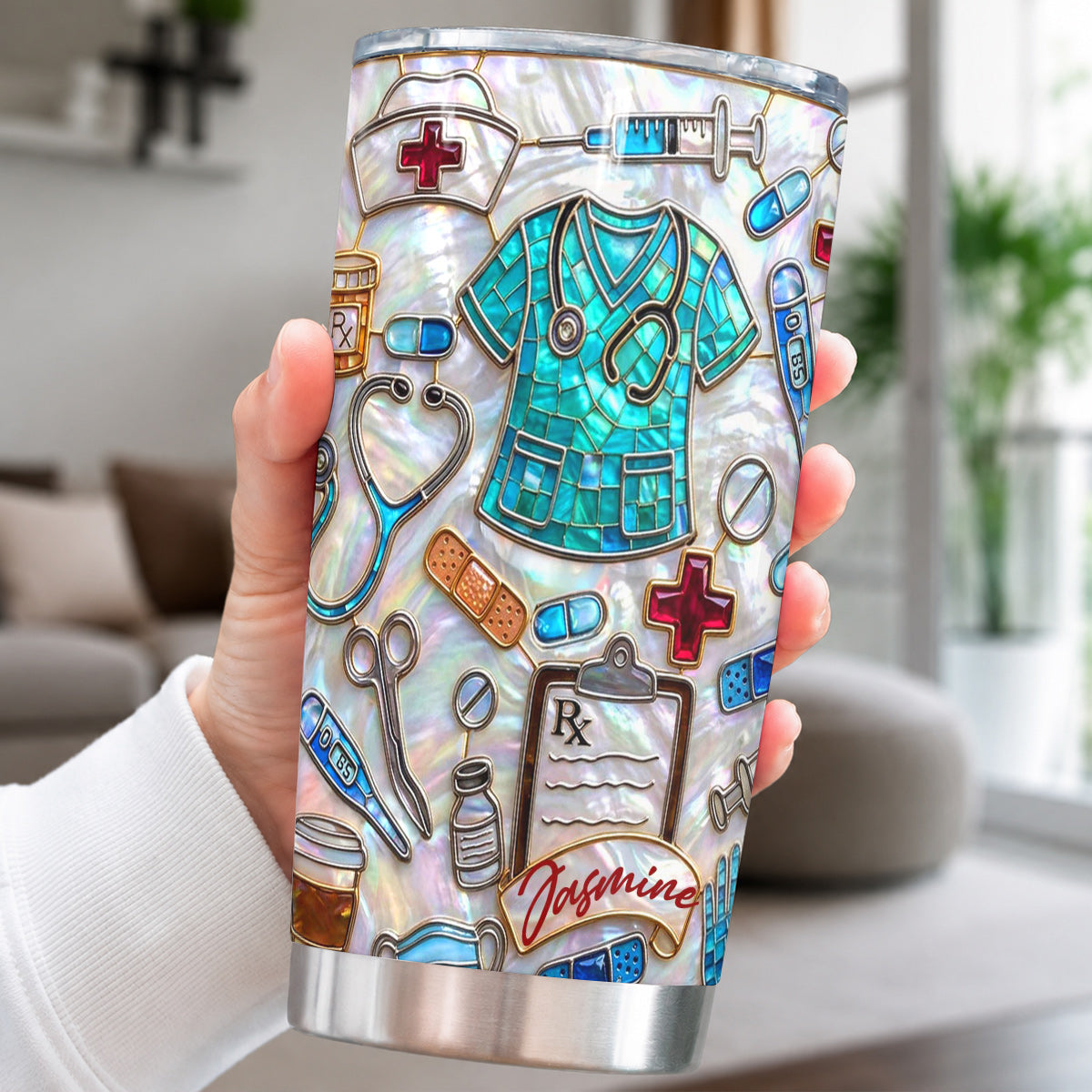Lorva  Personalized Nurse 20Oz Tumbler Nurselife