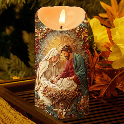 Lorva LED Candle Graceful Nativity