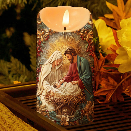 Lorva LED Candle Graceful Nativity