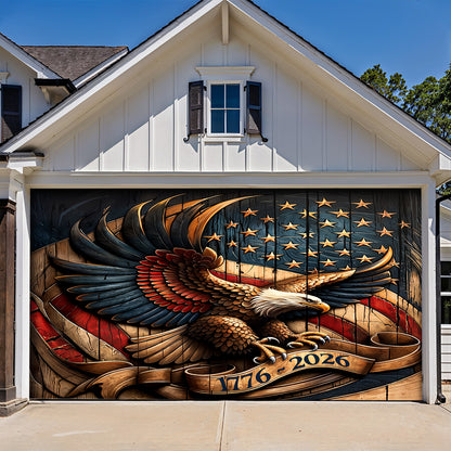 Lorva Garage Door Banner Decoration Classical Eagle