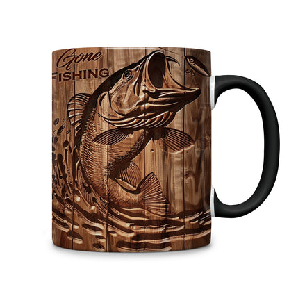 Lorva Personalized Mug Stunning Largemouth Bass