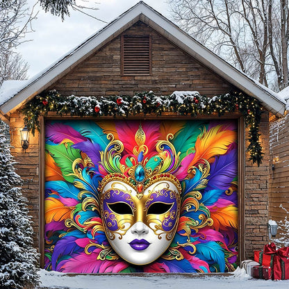 Lorva Garage Door Banner Decoration Radiant Carnival King