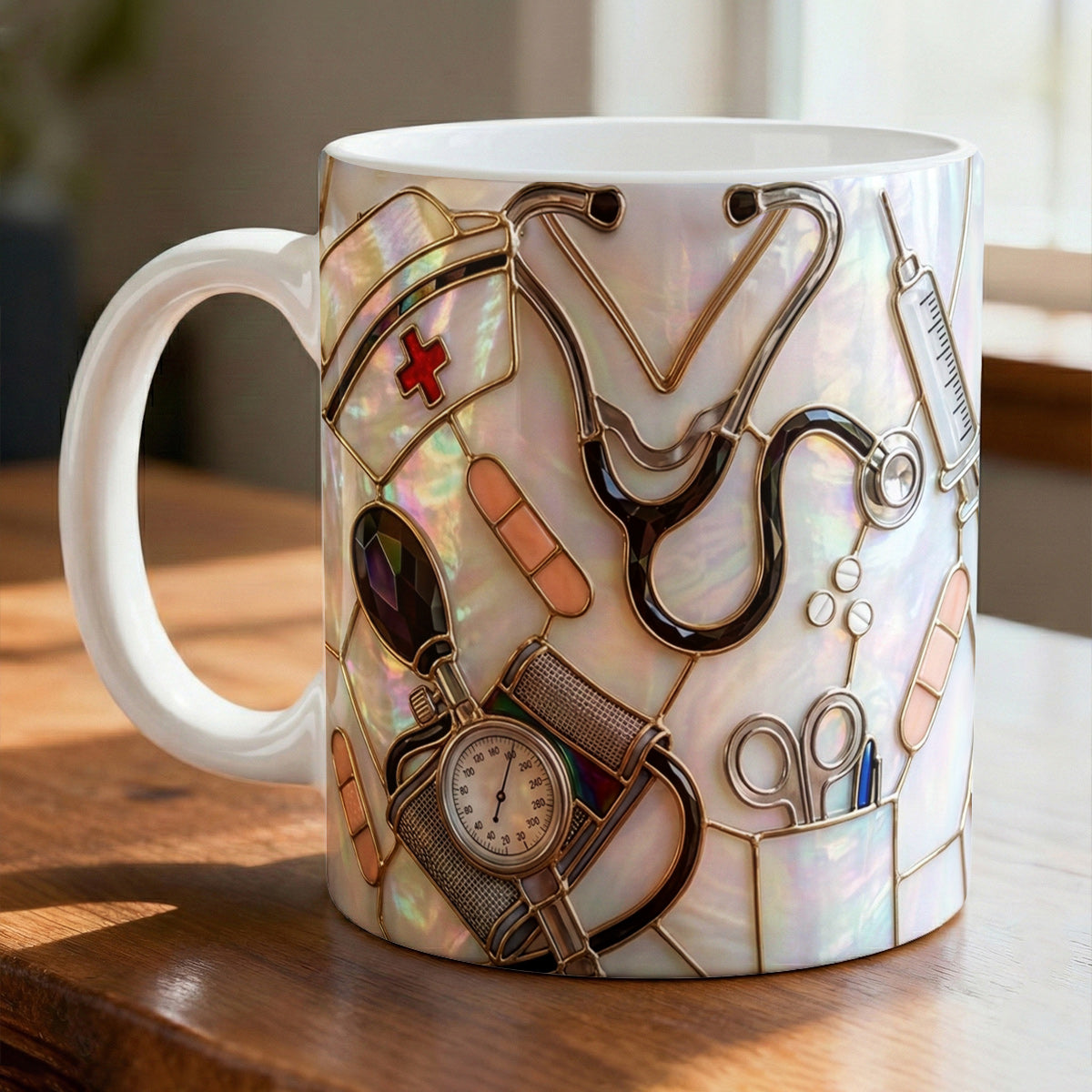 Lorva Nurse Mug Nursing Is A Work Of Heart