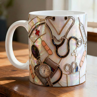 Lorva Nurse Mug Nursing Is A Work Of Heart