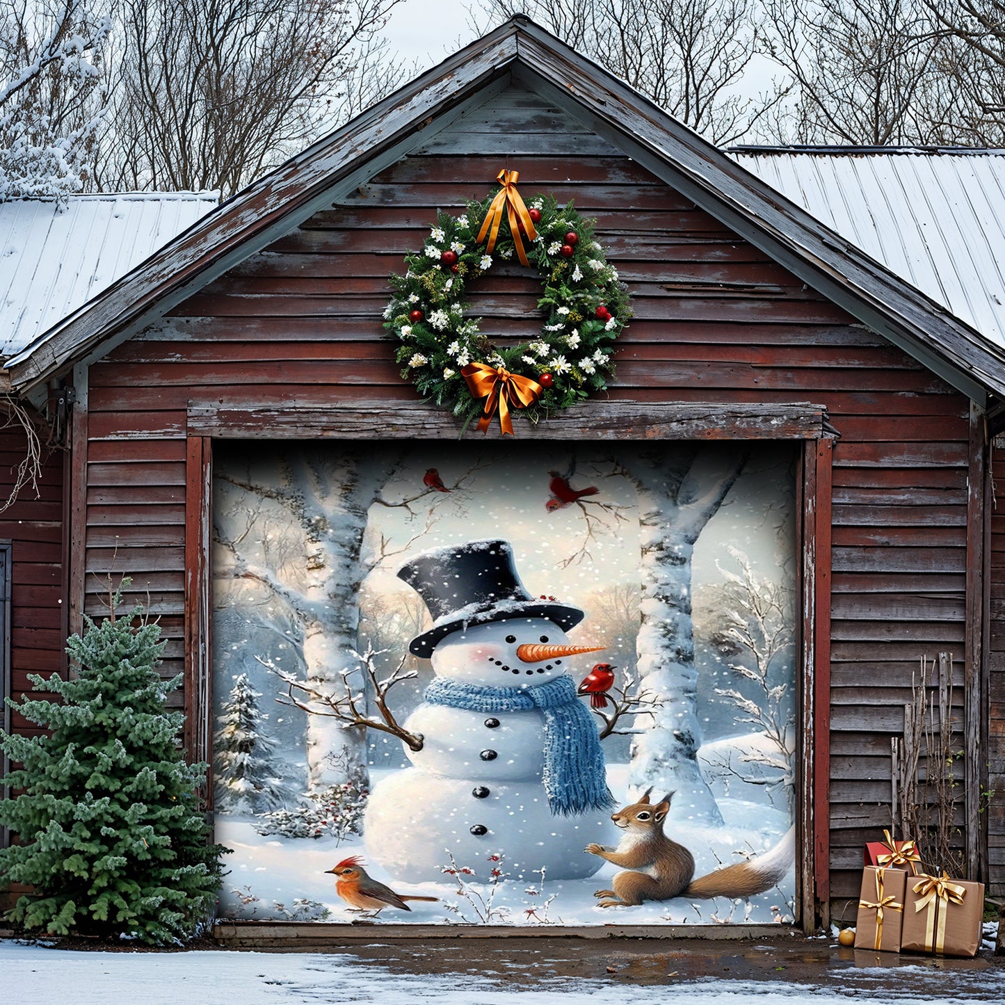 Lorva Christmas Garage Door Banner Decoration Merry Christmas My Friends!