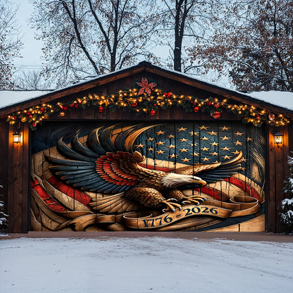 Lorva Garage Door Banner Decoration Classical Eagle