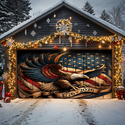 Lorva Garage Door Banner Decoration Classical Eagle