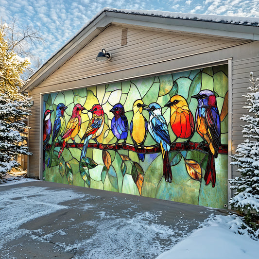 Lorva Garage Door Banner Decoration Birds Of Joy