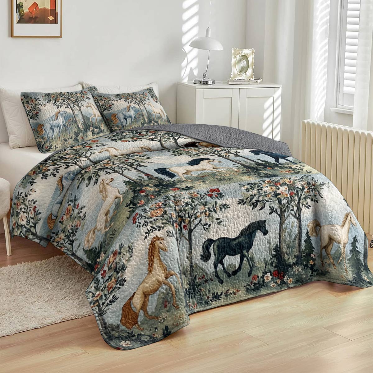 Lorva All Season Quilt 3-Piece Set Rustic Elegance