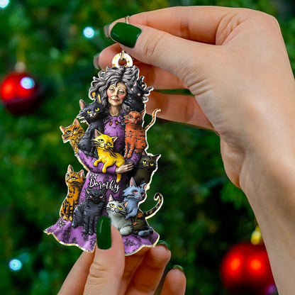 Lorva Personalized Cat 2D Acrylic Ornament Crazy Catmom