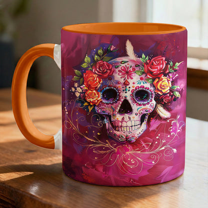 Lorva Personalized Mug Happy Gorgeous Sugar Skull