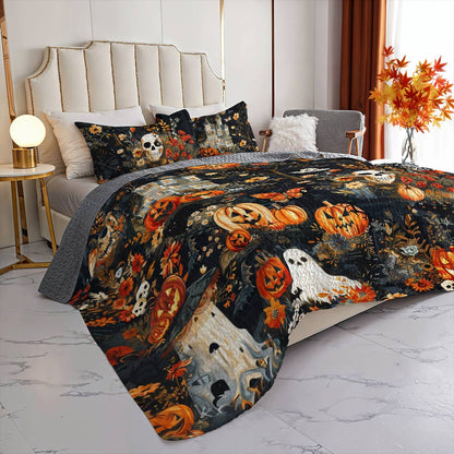 Halloween Lorva All Season Quilt 3-Piece Set Charming Floral Autumn