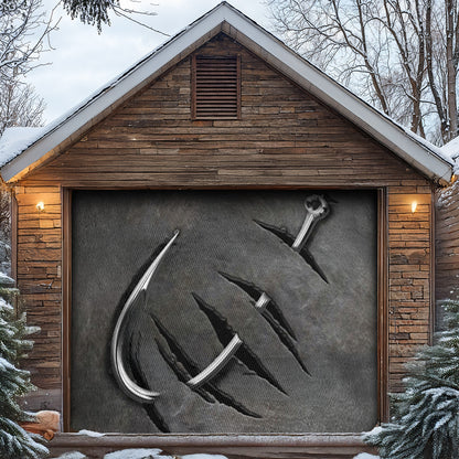 Lorva Fishing Garage Door Banner Decoration Reel Big Catch
