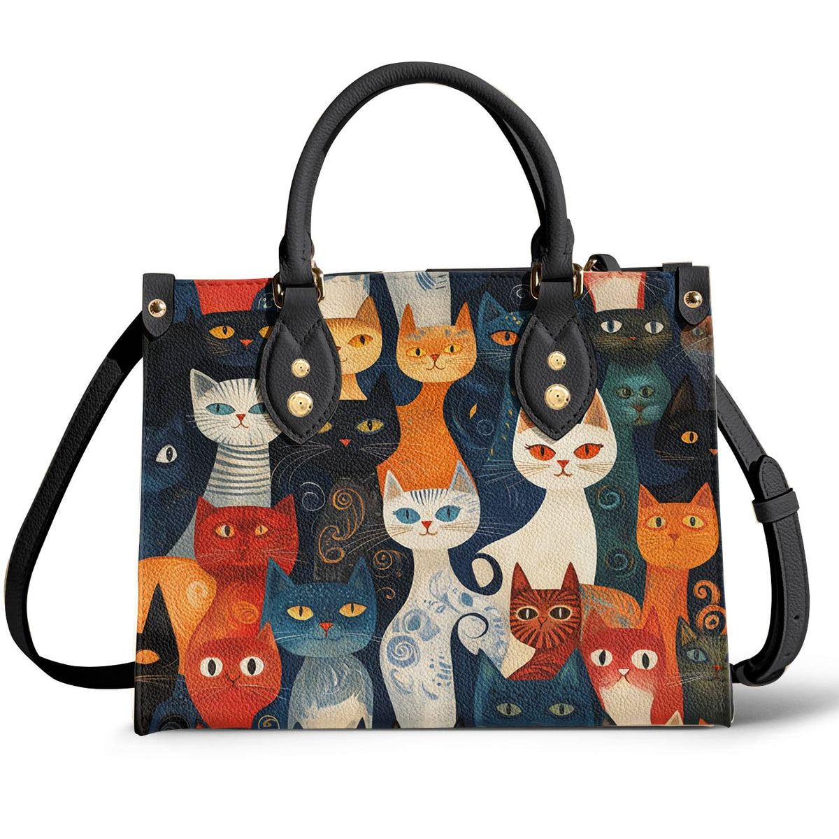 Lorva Cat Leather Bag Gentle Cat Friends