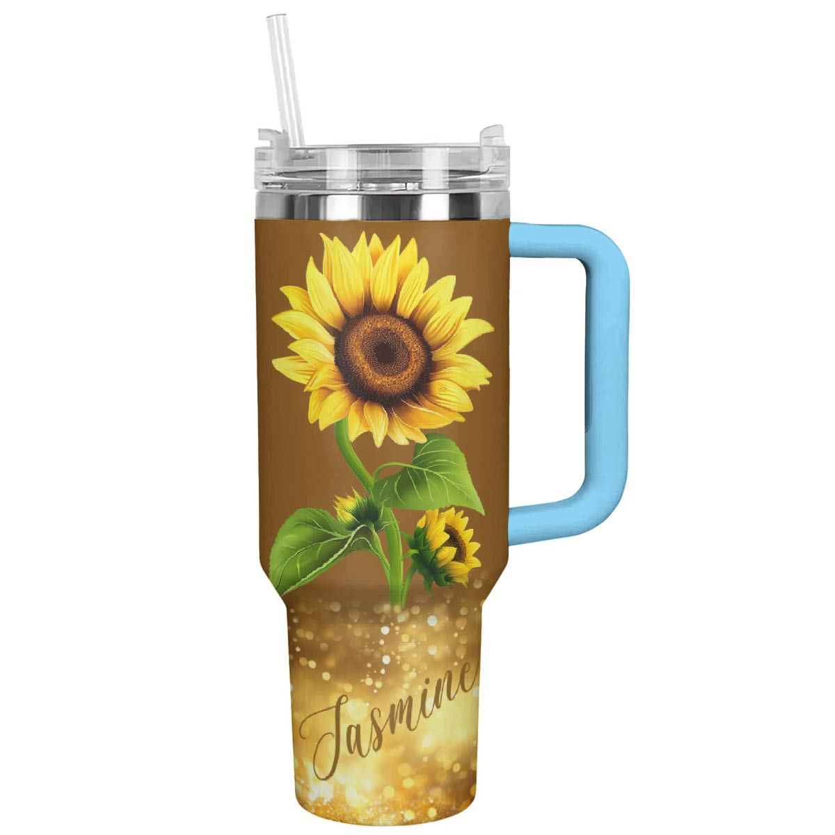 Lorva Personalized Sunflower Tumbler Hope Love Sunshine