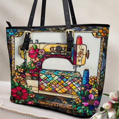 Lorva Leather Tote Bag Quilt & Color