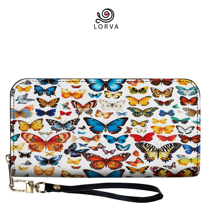 Lorva Butterfly Leather Wallet Butterfly Kaleidoscope