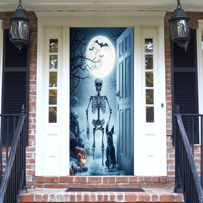 Lorva Halloween Door Cover Welcome To The Haunted Night