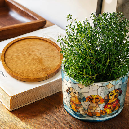 Lorva Dachshund Ceramic Plant Pot Cuteness