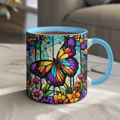 Lorva Butterfly Acent Mug Charming Floral Butterfly