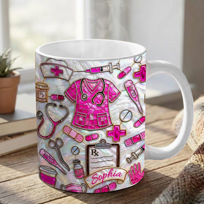 Lorva Personalized Nurse Mug Gorgeous Nurselife