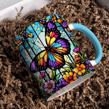 Lorva Butterfly Acent Mug Charming Floral Butterfly