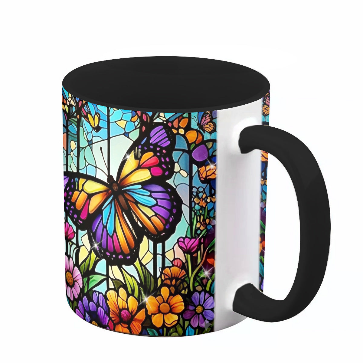 Lorva Butterfly Acent Mug Charming Floral Butterfly