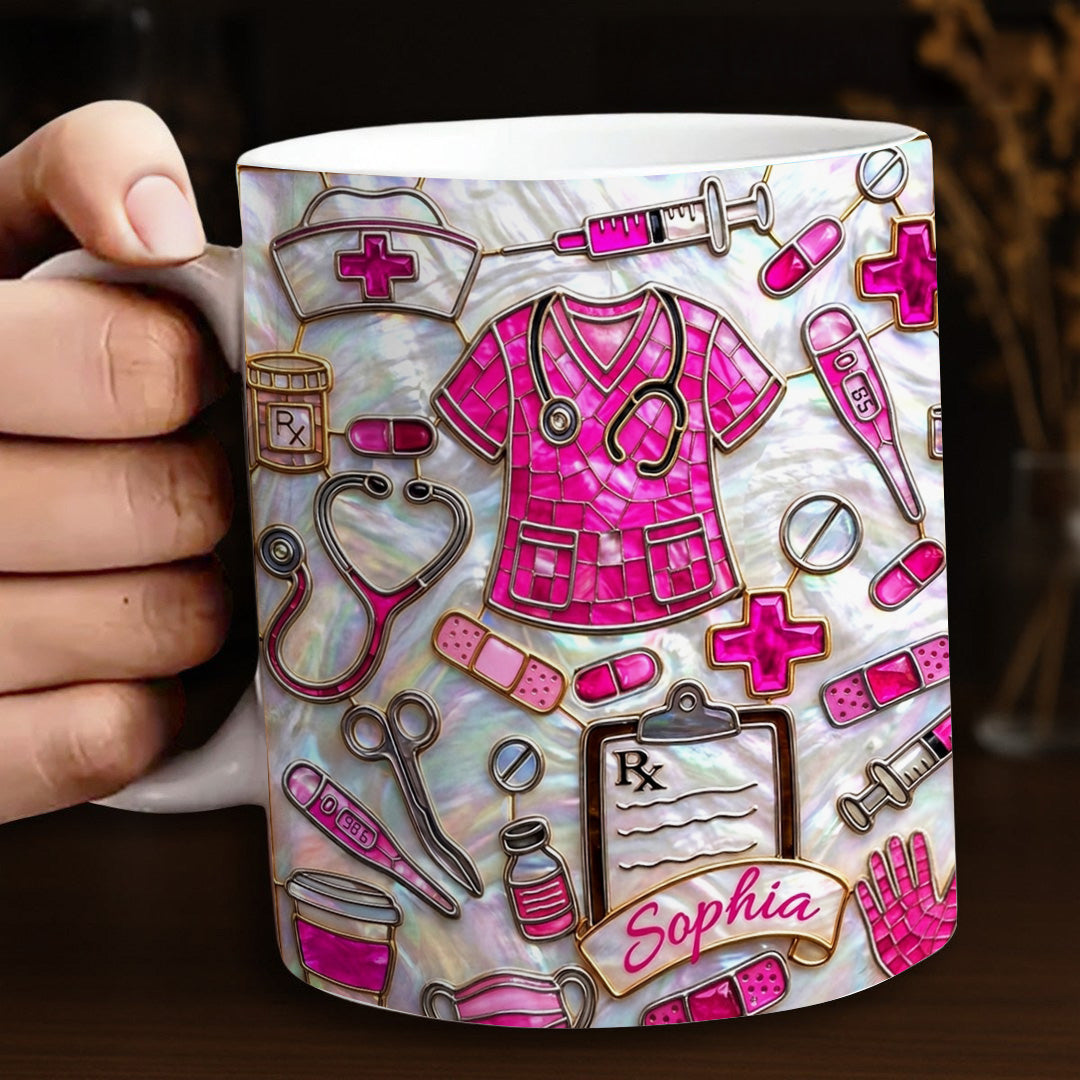 Lorva Personalized Nurse Mug Gorgeous Nurselife