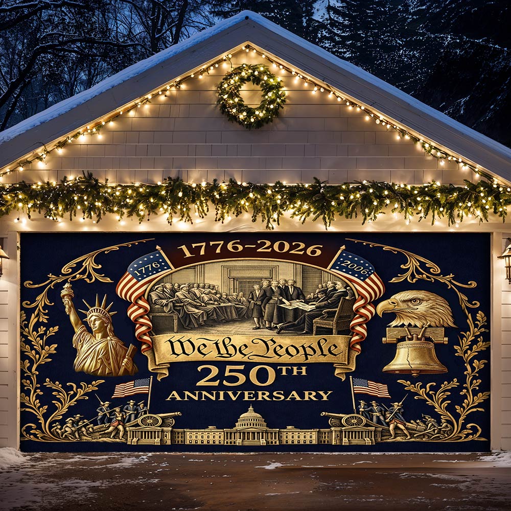 Lorva Garage Door Banner Decoration We The People