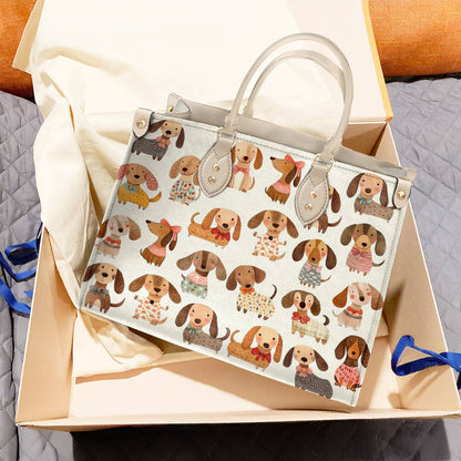 Lorva Dachshund Leather Bag Cutie Doxie