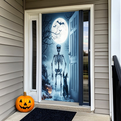 Lorva Halloween Door Cover Welcome To The Haunted Night