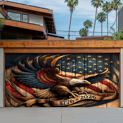 Lorva Garage Door Banner Decoration Classical Eagle