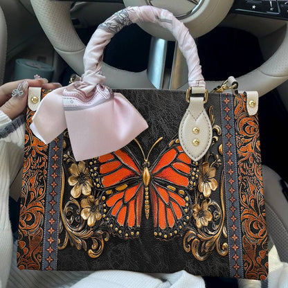 Lorva Butterfly Leather Bag Victorian Blaze