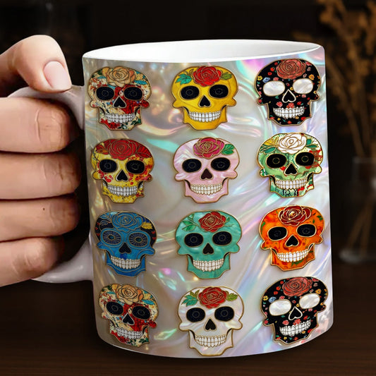Lorva Mug Colorful Sugar Skulls