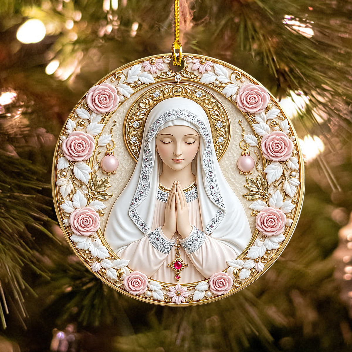 Lorva 2D Acrylic Ornament Divine Beauty Virgin Mary